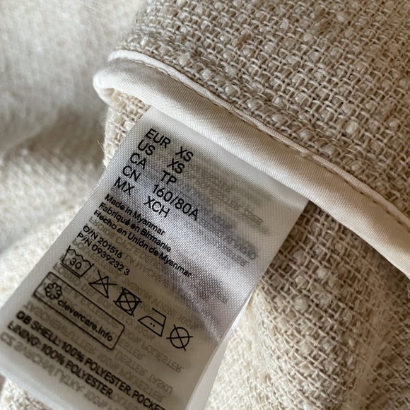 H&M Light beige Shacket NWT - Picture 10 of 11
